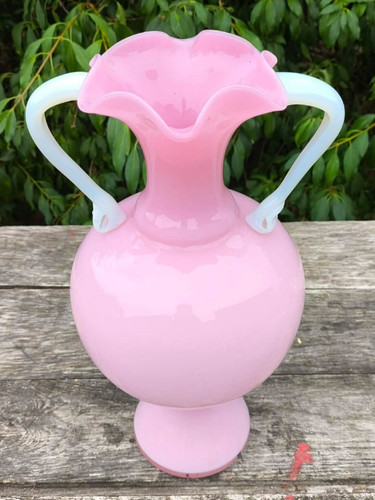 Grand vase opaline - vase, rose