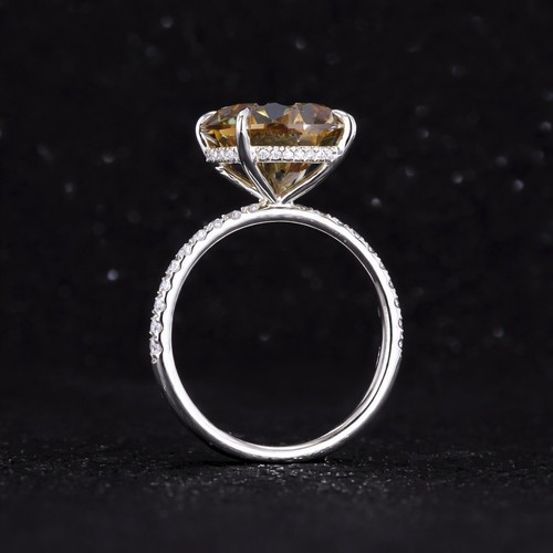 Bague diamant champagne