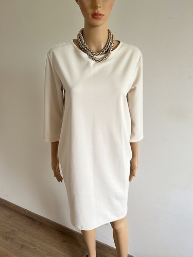 Robe casual blanche écrue