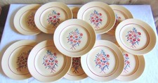 12 ASSIETTES PLATES FAIENCE