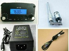 1W/7W 76-108MHZ Stereo PLL FM transmitter broadcast radio station + power + Ant