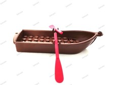 - LEGO  2551 + 2542 Bateau marron Brown Boat Pirate Castle Indien