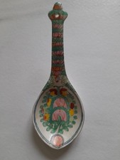 Ancienne cuilère à soupe porcelaine Made in Macao, Chine