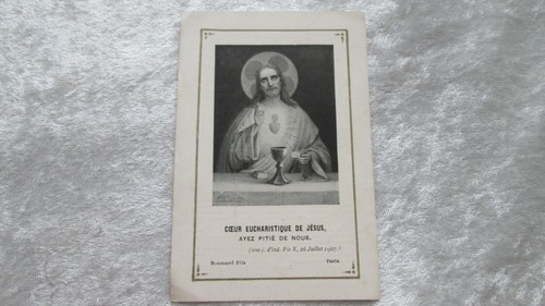 Image pieuse holy - , card