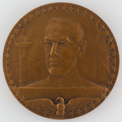 Médaille woodrow wilson - wilson, 1917