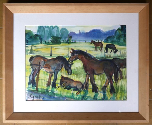 Tableau aquarelle gérard - de,