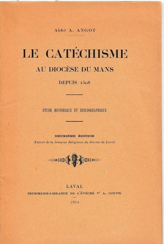 Angot catechisme du - angot, le