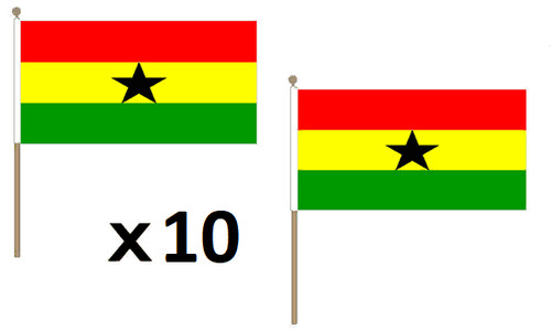 Drapeau ghana 45x30cm hampe - drapeau,