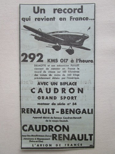 1934 pub caudron renault - 4/1934,