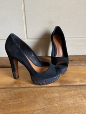 Superbes Neufs Escarpins Cosmoparis Strass Cuir Daim 36 Soirée Minelli Sequins