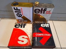 VINTAGE 4 BIDONS D'HUILE METAL