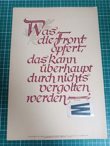 Wochenspruch der nsdap folge - nsdap,