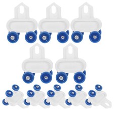  20 Pcs Rouleaux De Rail Rideau Glisseurs Rails Pour Rideaux Poulie Piste