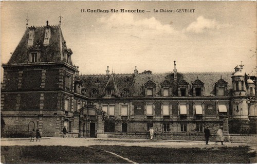 Cpa conflans chateau gevelot - conflans,