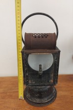 Ancienne Lanterne de cheminot -  SNCF, établiss A. Butin Paris - Lampe acetylene