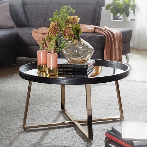Finebuy table basse rond - basse, x