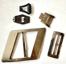 Boucles ou éléments de ceintures anciennes métal Art Déco