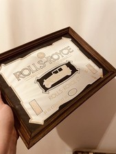 Miroir vintage Rolls-Royce décoratif – rétro automobile cadre bois RARE