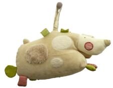  Moulin Roty chien activités éveil velours beige et tissu boite à musique 33 cm