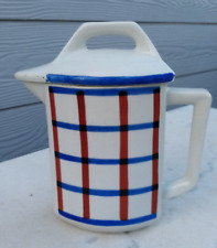 Pichet pot couvert faïence style Digoin Béarn