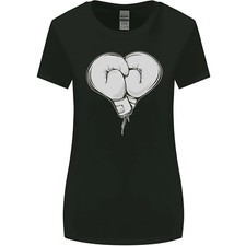 Crâne Squelette Boxe Mma Muay Thaï Boxer Femmes Plus Large Coupe T-Shirt