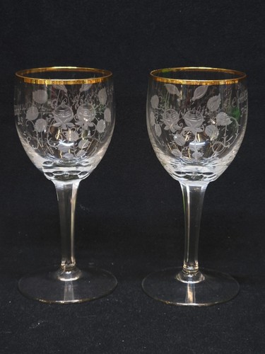 Anciens verres verre gravé - 2,