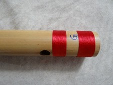 Jolie petite flûte traversière indienne Bansuri G en bambou 50 cm 