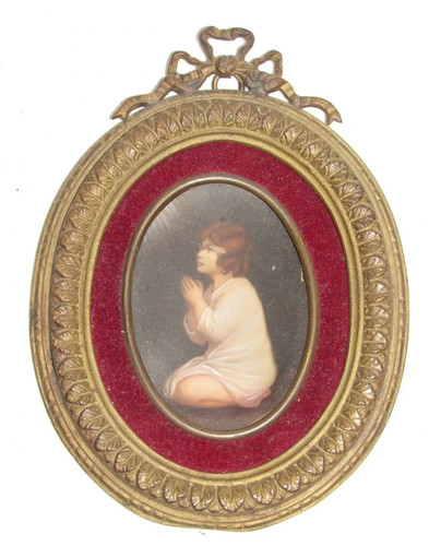 Antique french miniature - french,