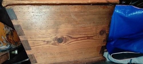 Pétrin ancien bois - en,