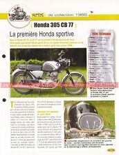 HONDA CB 77 305 1965 Joe Bar Team Fiche Moto #003271