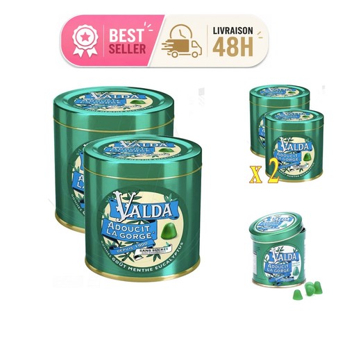 Valda gommes menthe eucalyptus - valda,