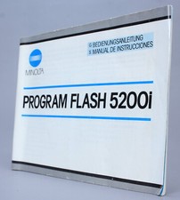 Minolta Program Flash 5200i   - Mode d'emploi - Germany / Spain  (Réf#M-005)