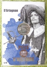 France 2019. 10 Euros argent. PIECE D'HISTOIRE 5/18 D'ARTAGNAN Neuf s.Blister
