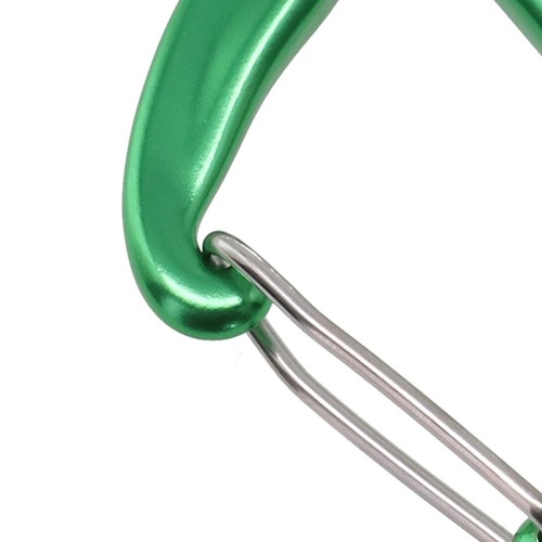 12kn aluminiumkarabiner form - aluminiumkarabiner, d-form