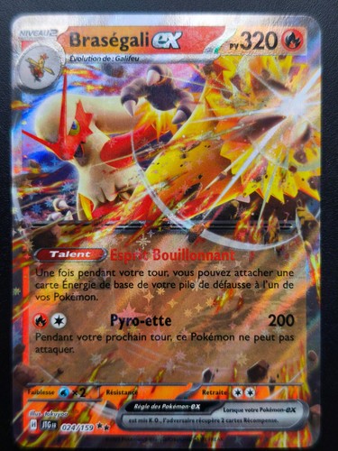 Carte pokémon braségali - carte,