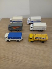 MAJORETTE LOT 6 CAMIONS SAVIEM PUB SERNAM PROCIM CHRONOPOST ADIDAS CARAMEL 1/100