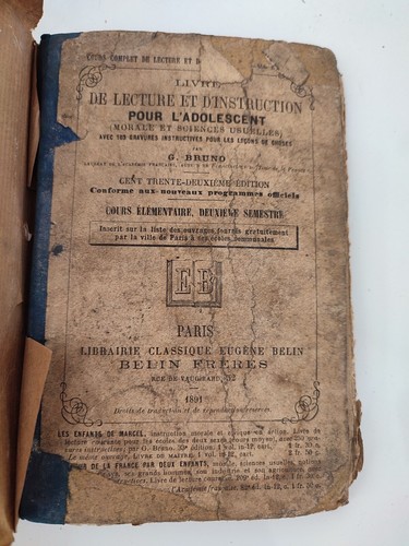 Ancien livre lecture - ancien, et