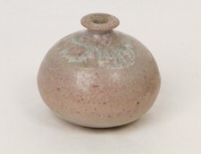 Sculpture Vase Rond en Grès Vintage Design Lodereau Jouve 1970