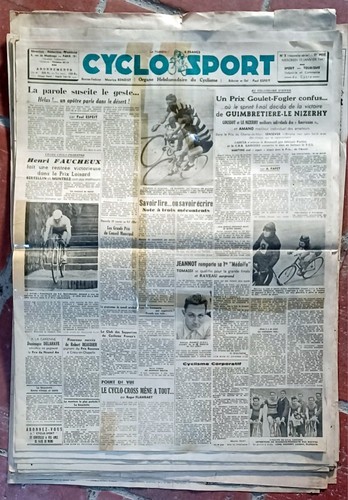 Cyclisme lot 14 journaux - -,