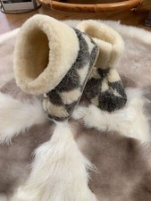 Pour Femmes Hommes Hiver Chaussons Chaussettes de Laine Mouton HüttenSchuhe