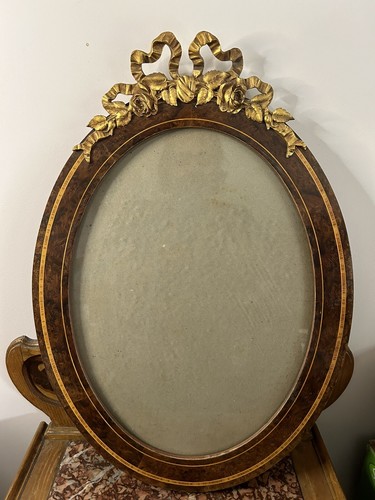 Ancien cadre ronce noyer - ancien,