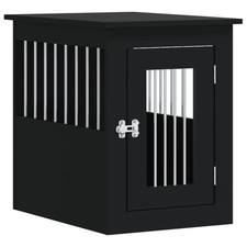 Meuble de cage pour chiens 45 x 62 x 59 cm bois d'ingénierie noir Helloshop26 0