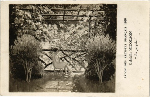 Cpa salon 1930 nicolson - ak,