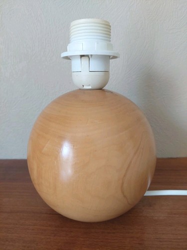 Pied lampe boule bois - de,