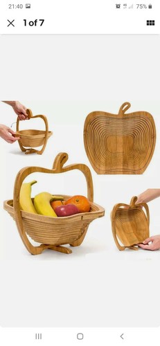 Panier fruits pliable en - , à