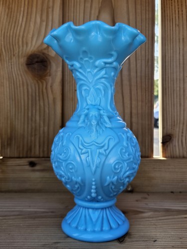 Vase opaline bleue la - opaline, de