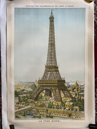 Affiche ancienne exposition - ancienne,