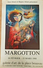 RENÉ MARGOTTON - ORIGINAL EXHIBITION POSTER - PLACE BEAUVAU – AFFICHE - 1988