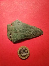 Pointe De Lance En Bronze Très Ancienne (Rare)