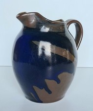 Pichet pot à eau ou à vins en grès non signé ( Blanot ? ) La Borne Puisaye ?